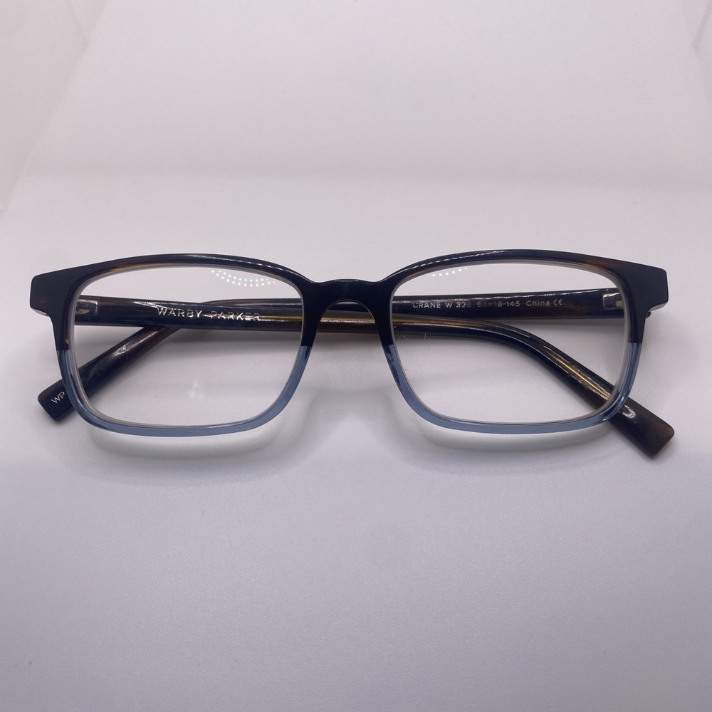Warby Parker Eyeglasses FRAMES ONLY Crane Full Rim 52-18-145 Multicolor 435
